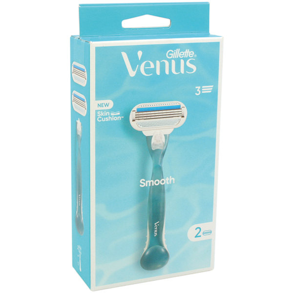 2-pakning Gillette Venus barberhøvel for kvinner + 2 blader (2 barberhøvler, 4 blader)