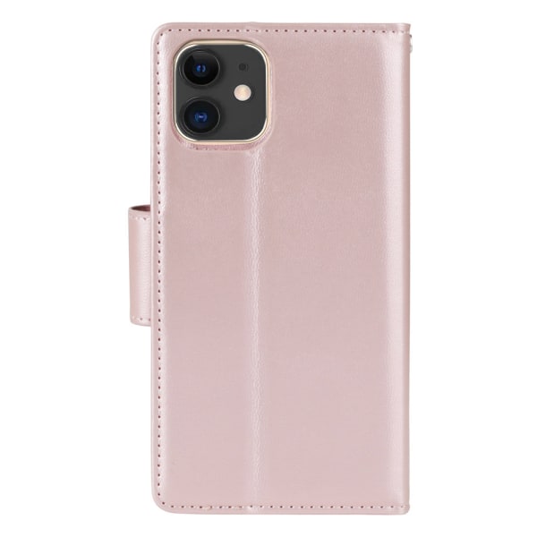 2-1 Hanman Wallet-deksel - iPhone 12 Mini Brun