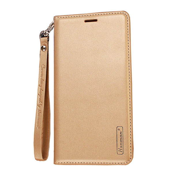 Samsung Galaxy A22 5G - HANMAN Plånboksfodral Guld