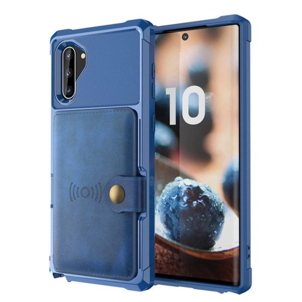Samsung Galaxy Note10 - Stilrent Skal med Kortfack Roséguld