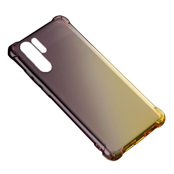 Huawei P30 Pro - Stødabsorberende Floveme Silikone Cover Svart/Guld