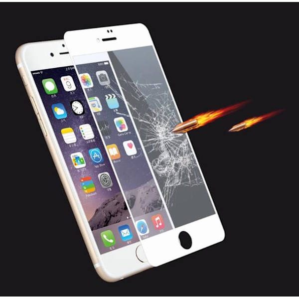 iPhone 6/6S 2-PACK Sk�rmskydd 2.5D Ram 9H HD-Clear Screen-Fit Svart
