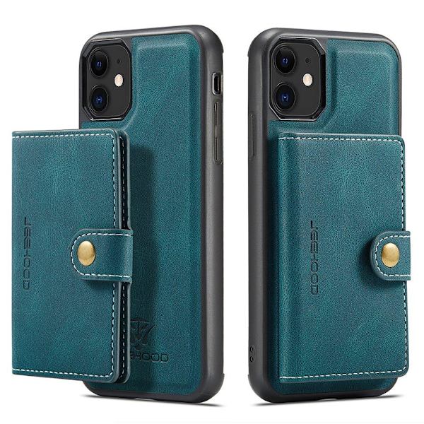 iPhone 12 - Cover med kortholder Grön