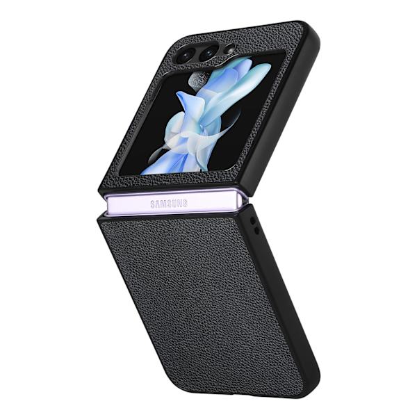 Litchi-mönstrat skal för Samsung Galaxy Z Flip 5 Black