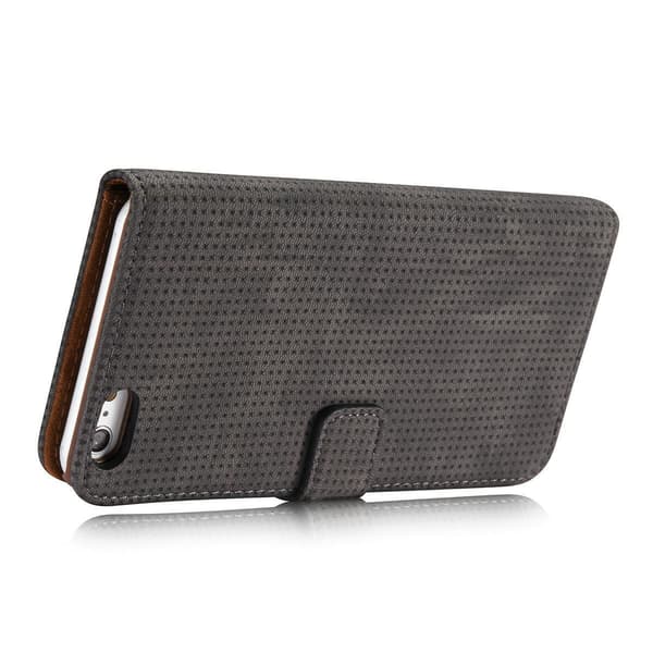 Plånboksfodral i Retrodesign från LEMAN till iPhone 6/6S Plus Brun