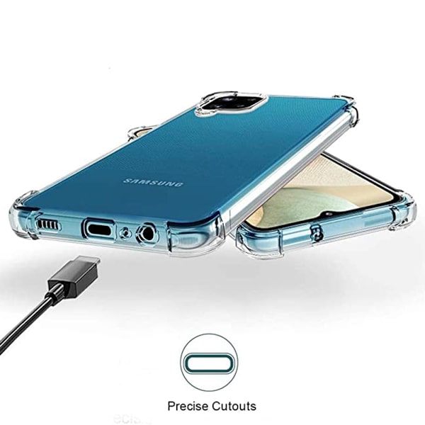 Samsung Galaxy A12 - Floveme Skyddsskal Transparent