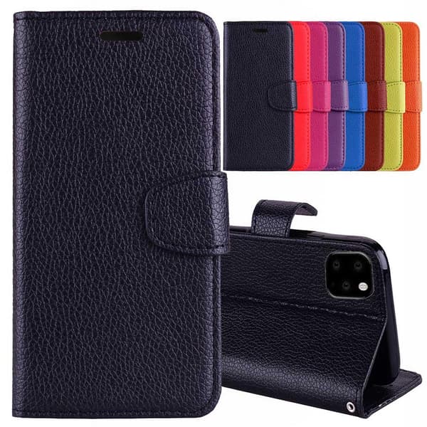 iPhone 11 - Stilfuldt glat NKOBEE Wallet etui Blå