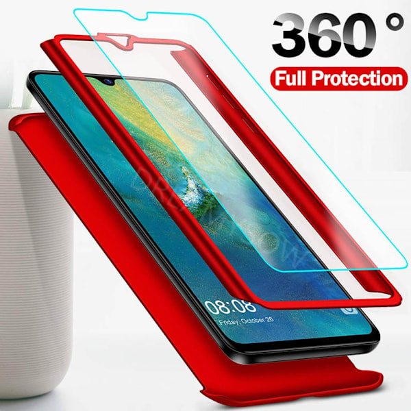 Huawei P30 Pro - Skyddande Stilrent FLOVEME 360 Fodral Roséguld