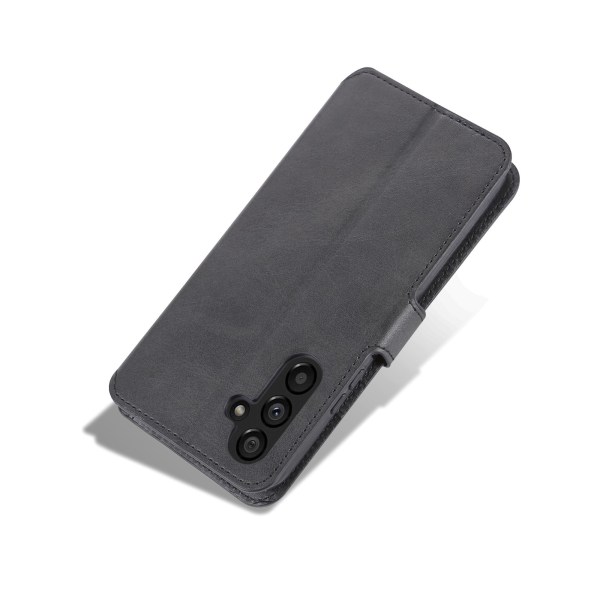 Luxury Leather Wallet case for A54 5G Brun