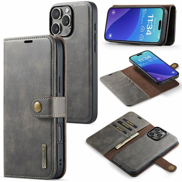 iPhone 13 Pro Premium Läderfodral - Stilrent & Flexibelt Blå