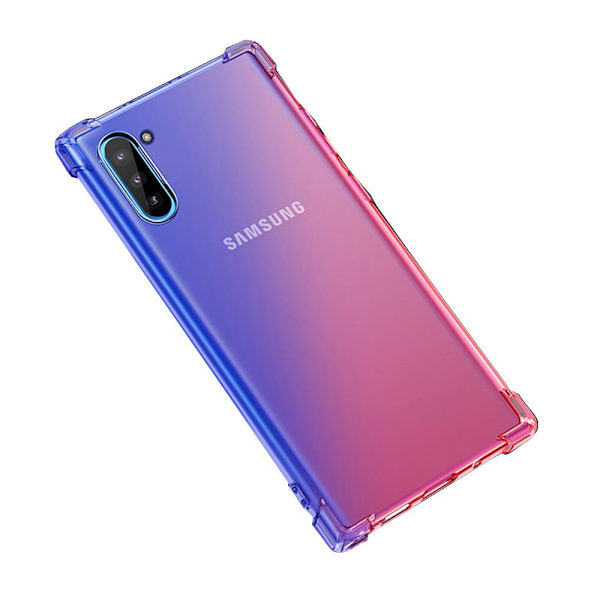 Samsung Galaxy Note10 - Effektfullt Slittåligt Silikonskal Svart/Guld