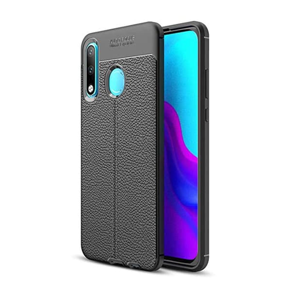 Huawei P30 Lite - Skyddande Stilrent Silikonskal (Auto Focus) Grå Grå