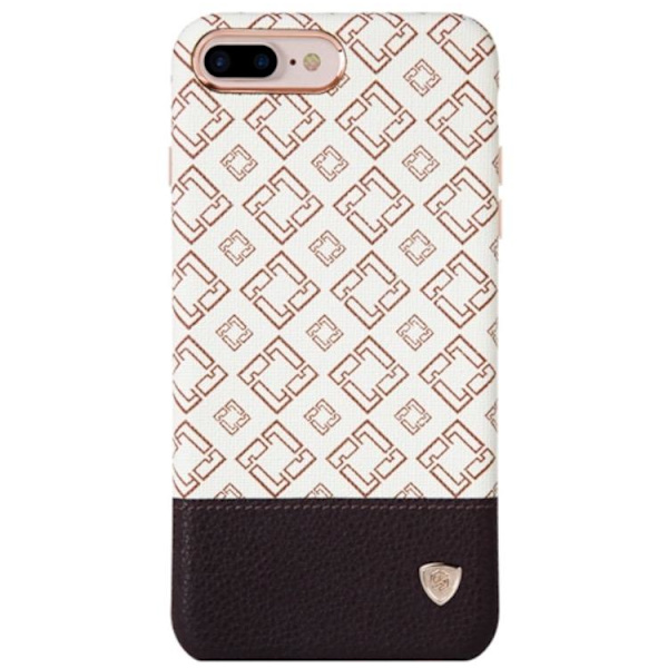 iPhone 7 PLUS - Elegant skal med läderdetalj från NILLKIN Ivory Ivory