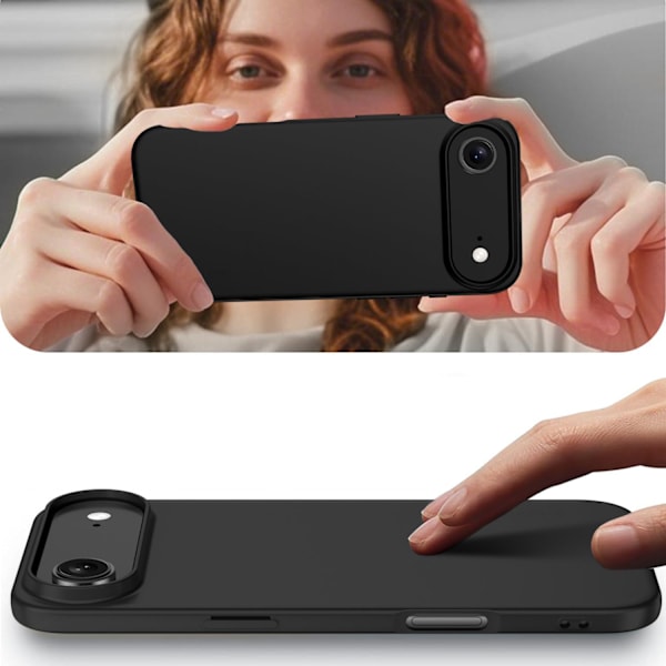 iPhone 17 Air  Matt Silikonskal Svart