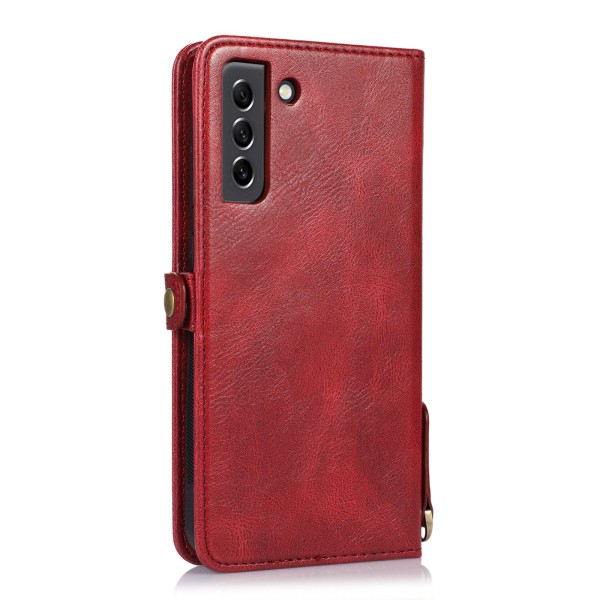 A54 5G - Luksus lommebokveske i skinn med 2 kortspor Red