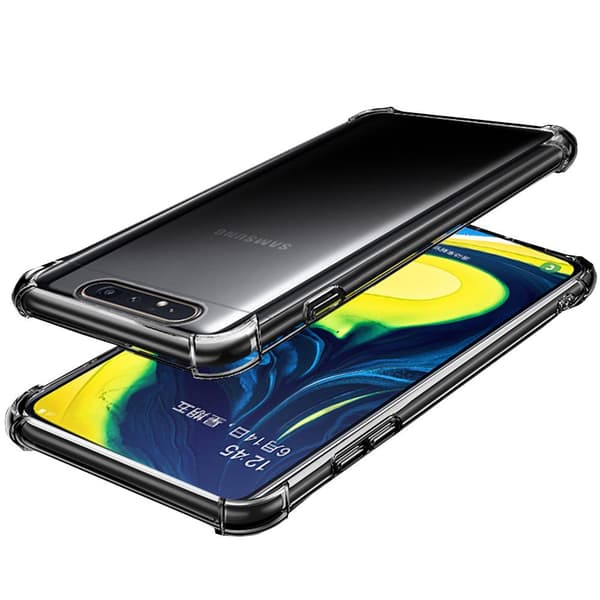 Samsung Galaxy A80 - Tehokas suojakotelo paksuilla kulmilla Transparent