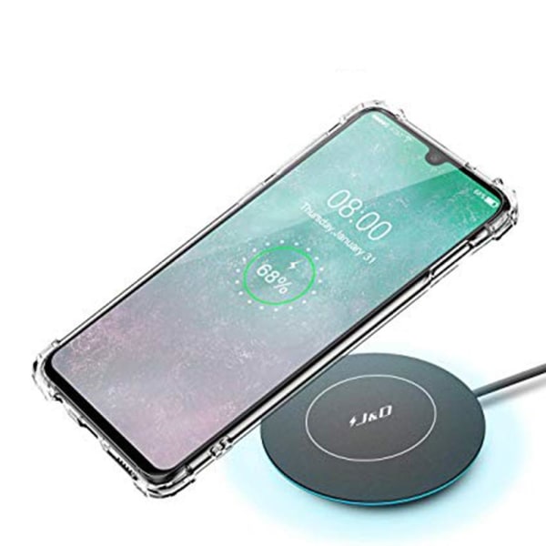 Huawei P30 Pro - Floveme Skal med Kortfack Transparent