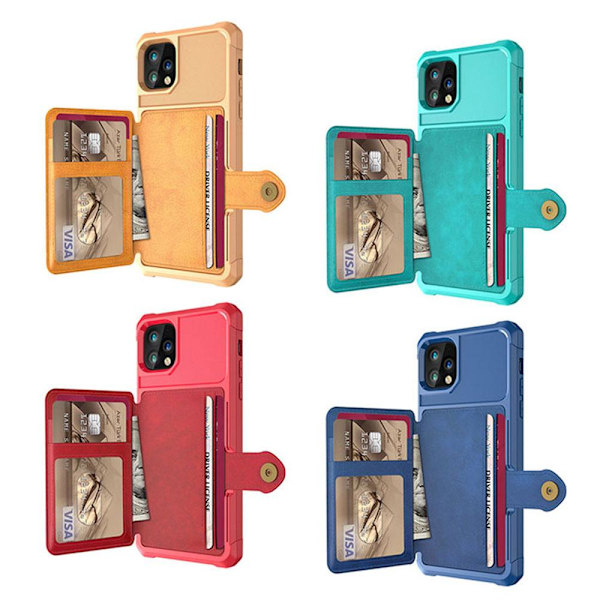 iPhone 11 - Eksklusivt cover med kortrum Brun