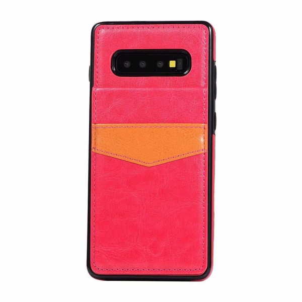 Samsung Galaxy S10 - Stilrent Praktiskt Skal Kortfack (LEMAN) Rosa