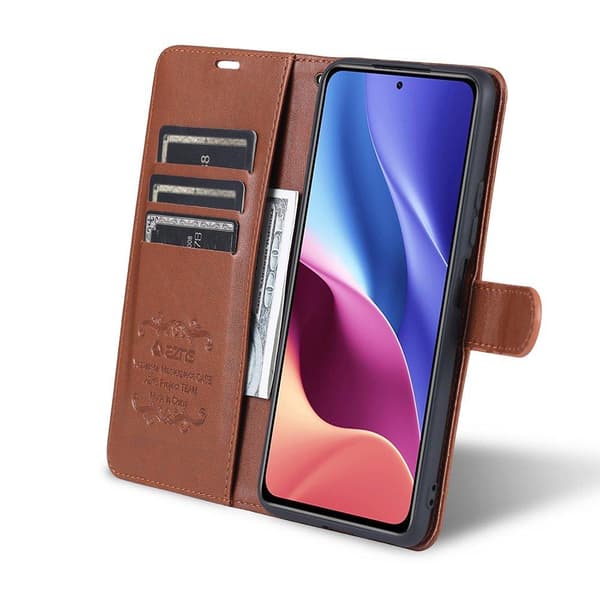 Xiaomi Mi 11i 5G - Yazunshi Plånboksfodral Brun