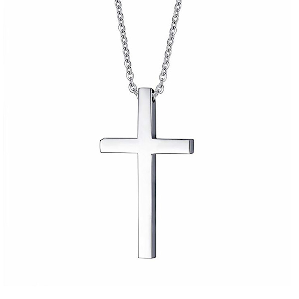 Kors Halsband Hög Kvalitet Svart/Silver