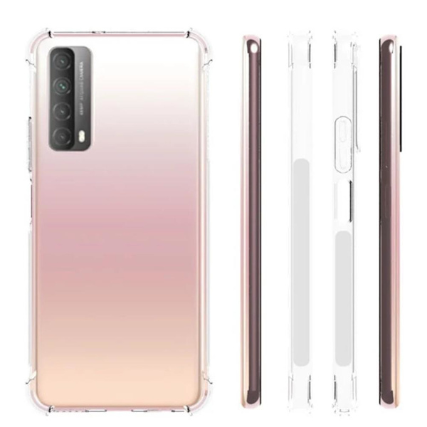 Huawei P Smart 2021 - Skyddande Silikonskal (Floveme) Transparent/Genomskinlig