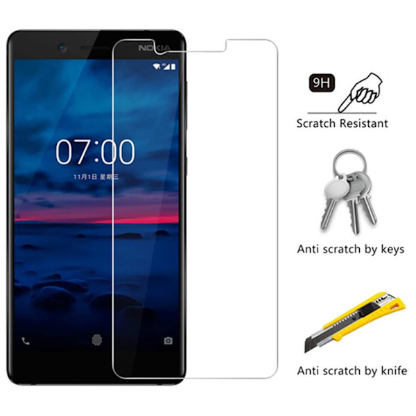 Nokia 3.1 Plus Sk�rmskydd Standard 0,3mm Transparent/Genomskinlig