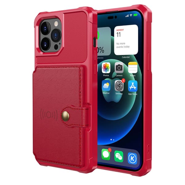 iPhone 14 Pro Max - Kuori korttipidikkeellä Svart