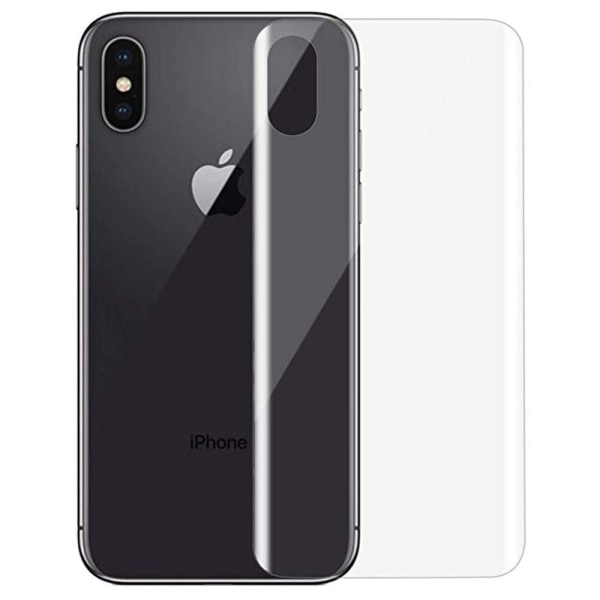 iPhone XS Max skjermbeskytter foran og bak 9H Nano-Soft Transparent/Genomskinlig Transparent/Genomskinlig