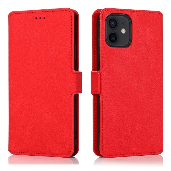 iPhone 12 - Floveme Wallet Cover Röd