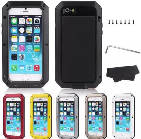 HEAVY DUTY Shock Drop (Stryktålig) Aluminum för iPhone 8Plus Silver/Grå
