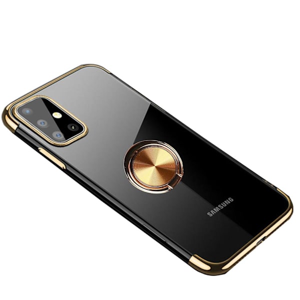 Samsung Galaxy A41 - Skyddande Skal med Ringhållare Blå