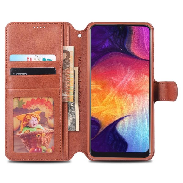 Samsung Galaxy A70 - Praktisk AZNS Wallet Case Röd