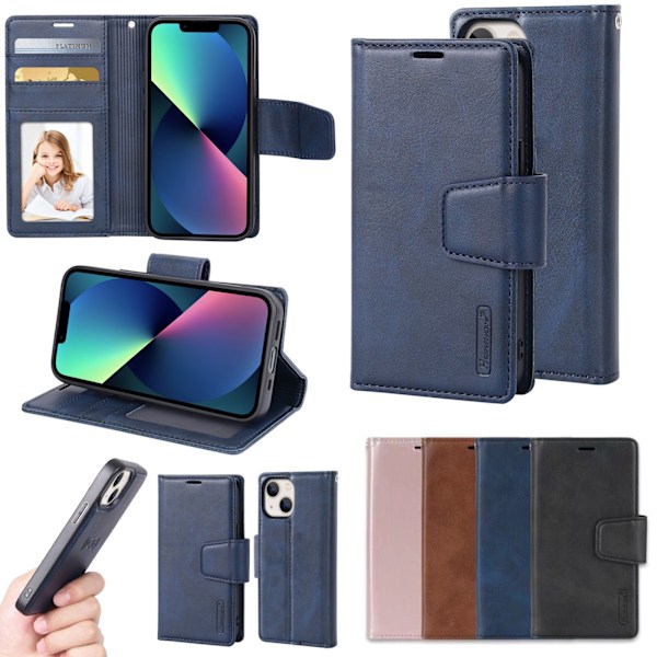 iPhone 14 -(Best seller)  Plånboksfodral i vår Exklusiva Design Svart