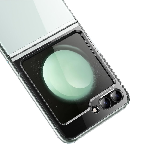 Galaxy Z Flip 5 - Mjukt silikon TPU/PC-skal Transparent