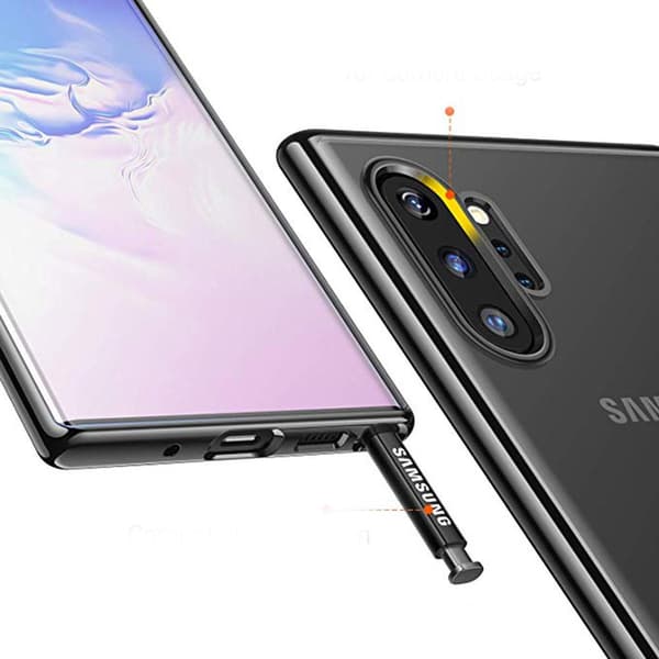 Samsung Galaxy Note10+ - Stötdämpande Silikonskal (FLOVEME) Silver Silver