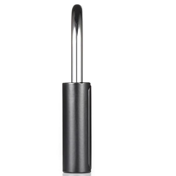 Praktiskt H�ngl�s med Fingeravtryck Sensor Silver