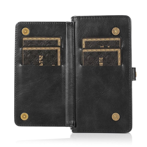 iPhone 12 Pro - Elegant 2-i-1 Plånboksfodral Svart