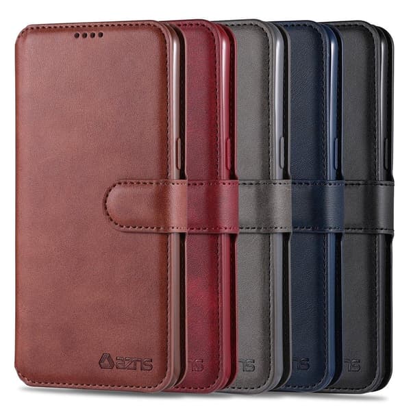 Samsung Galaxy A20S - Yazunshi Wallet Case Röd