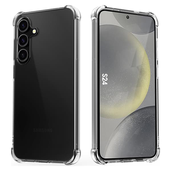 Samsung Galaxy S24 plus - Stötdämpande Tunt Silikonskal Genomskinlig
