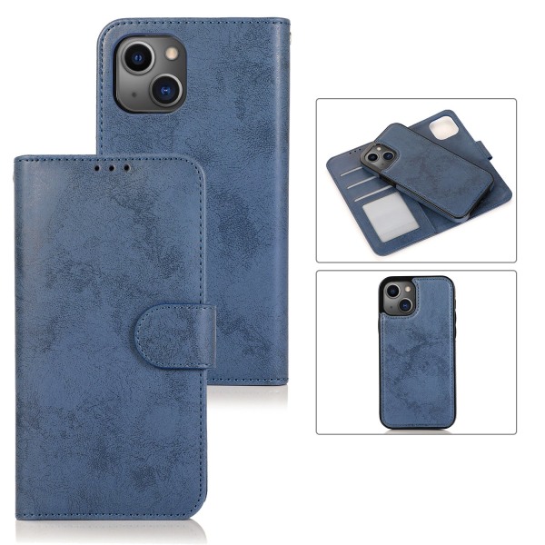 iPhone 15 - Lommebokveske Magnetisk kortrom i flere farger Marine blue