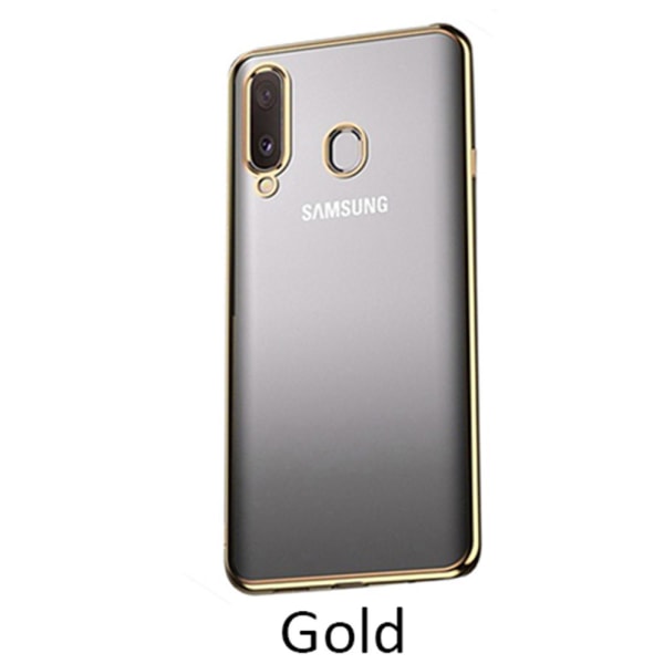Samsung Galaxy A20E - Floveme-silikonisuoja Gold Guld