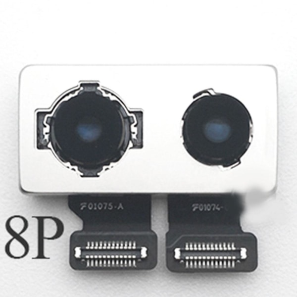 iPhone 8 Plus - Højkvalitets bagkamera Svart