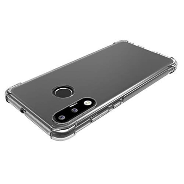 Huawei P30 Lite - Skyddande St�td�mpande Silikonskal Transparent/Genomskinlig