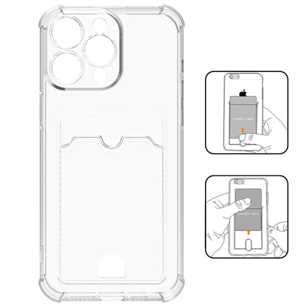 iPhone 16 Pro -  2-i-1 Fodral med Kortfack & Stötdämpning!