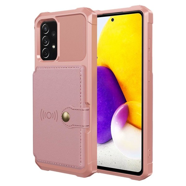Samsung Galaxy A72 - Skal med Korthållare Grön