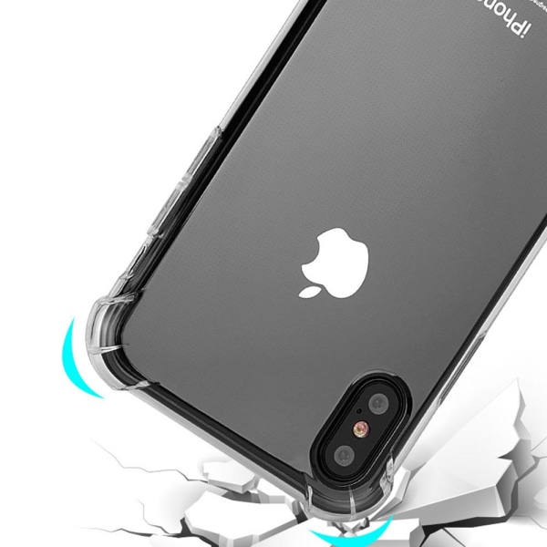 Tyndt og beskyttende silikonetui til iPhone XS Max Guld-Ljus