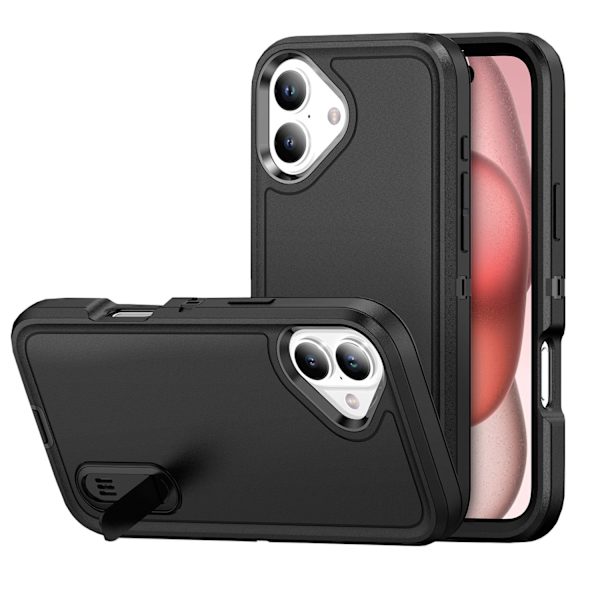 iPhone 16  Skyddsskal med kickstand Orange