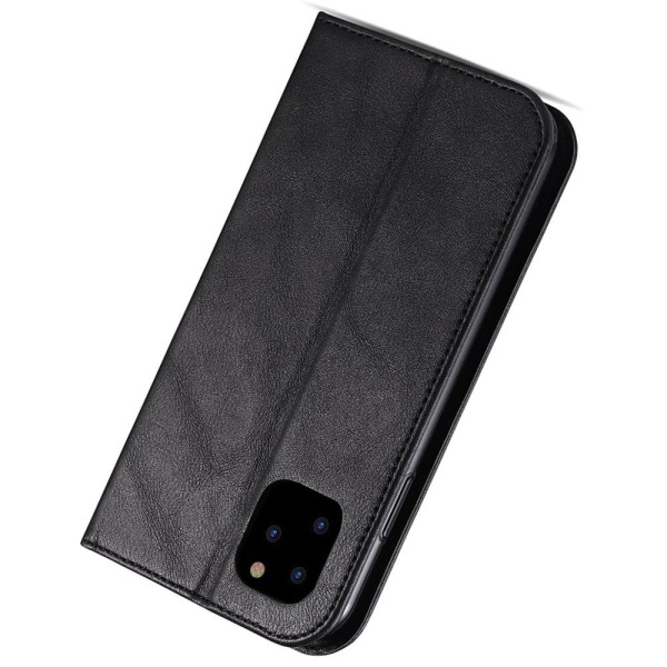 iPhone 11 - Stilfuldt glat pung etui Black Svart