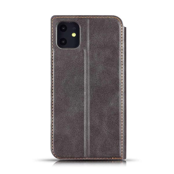 iPhone 11 - Praktiskt Retro Plånboksfodral Brun Brun